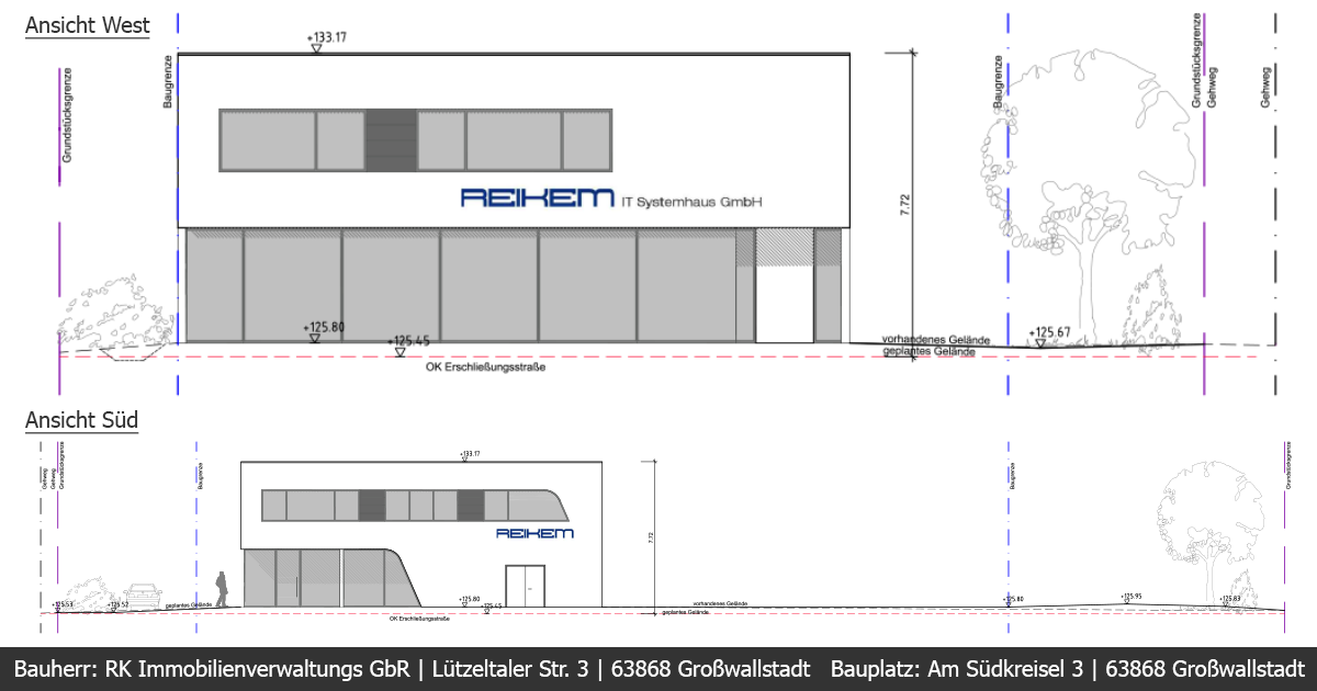 Bauplanung Reikem Firmengebäude